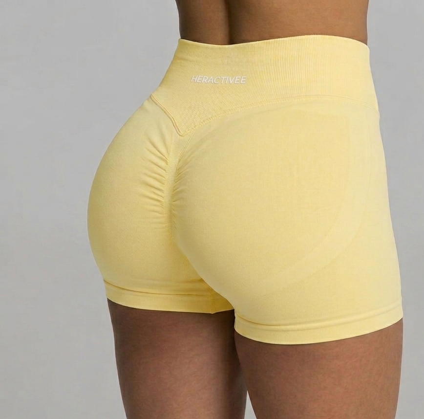 Contour B-lift Shorts - Creamy yellow