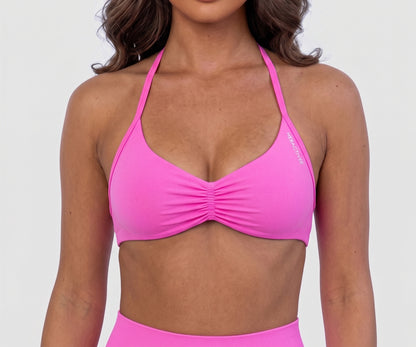 Contour Backless Bra- Bubblegum pink