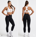 Ribbed Edition V-Waist Peach Hip Seamless Leggings