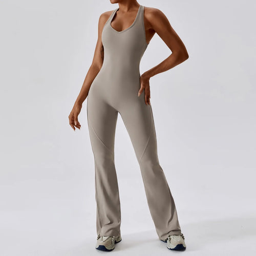 Flare-Leg Performance Jumpsuit