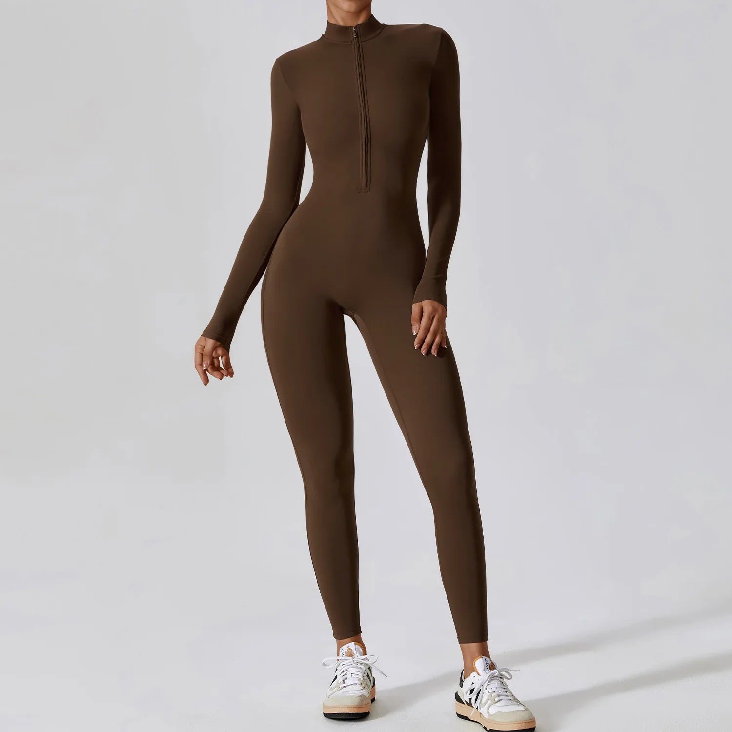 Sculpted Long Sleeve Jumpsuit