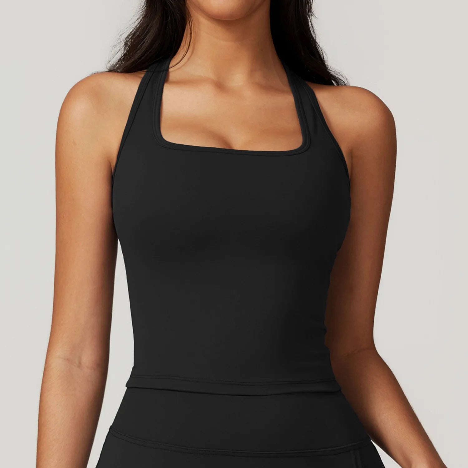Soft-Touch Brushed U-Neck Top (more colors)