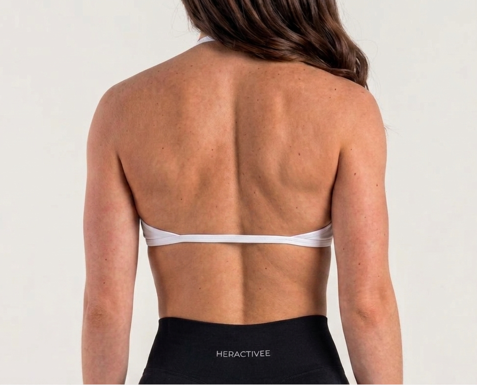 Contour Backless Bra - White
